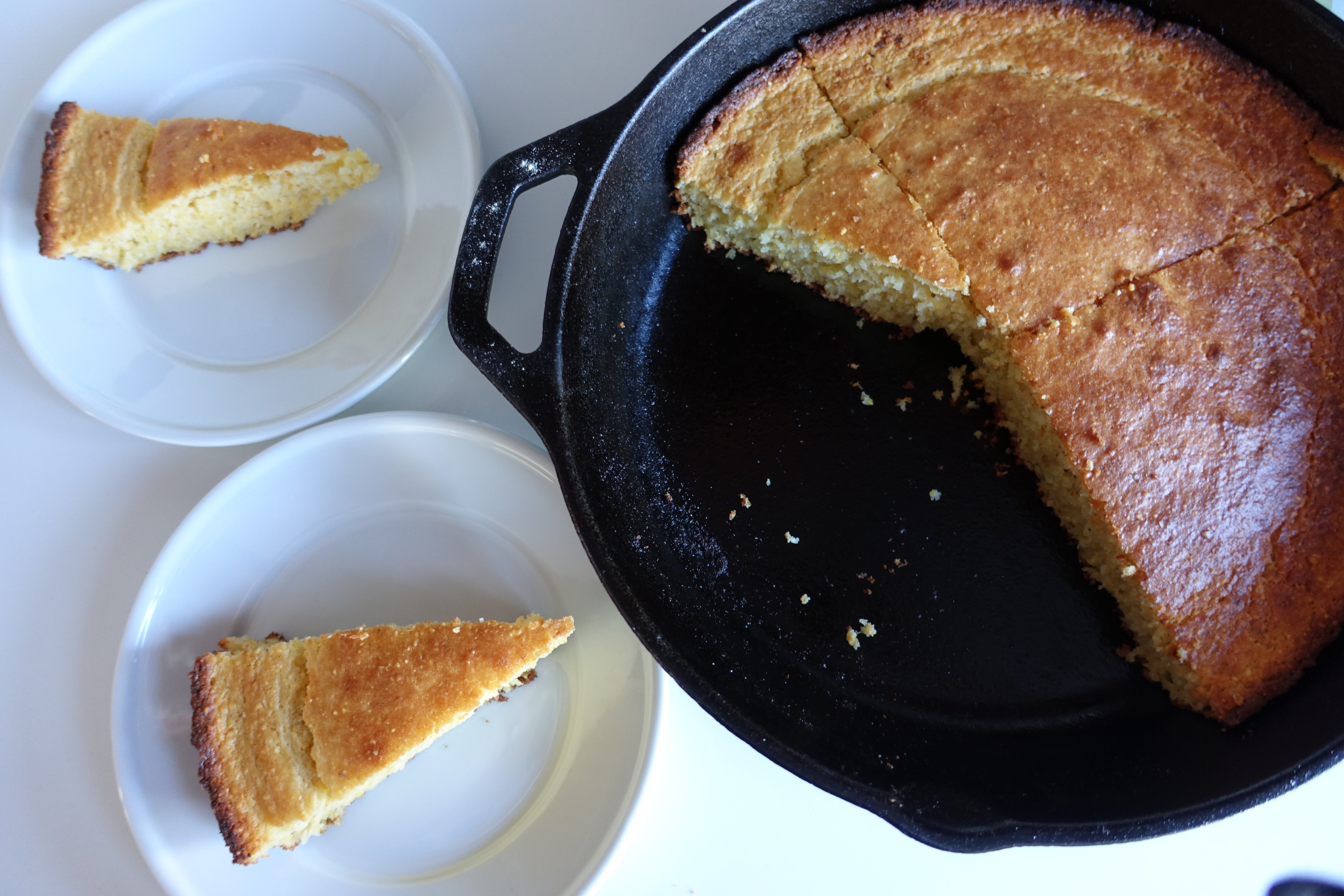 Sweet Skillet Cornbread with Honey Butter - The Sage Apron
