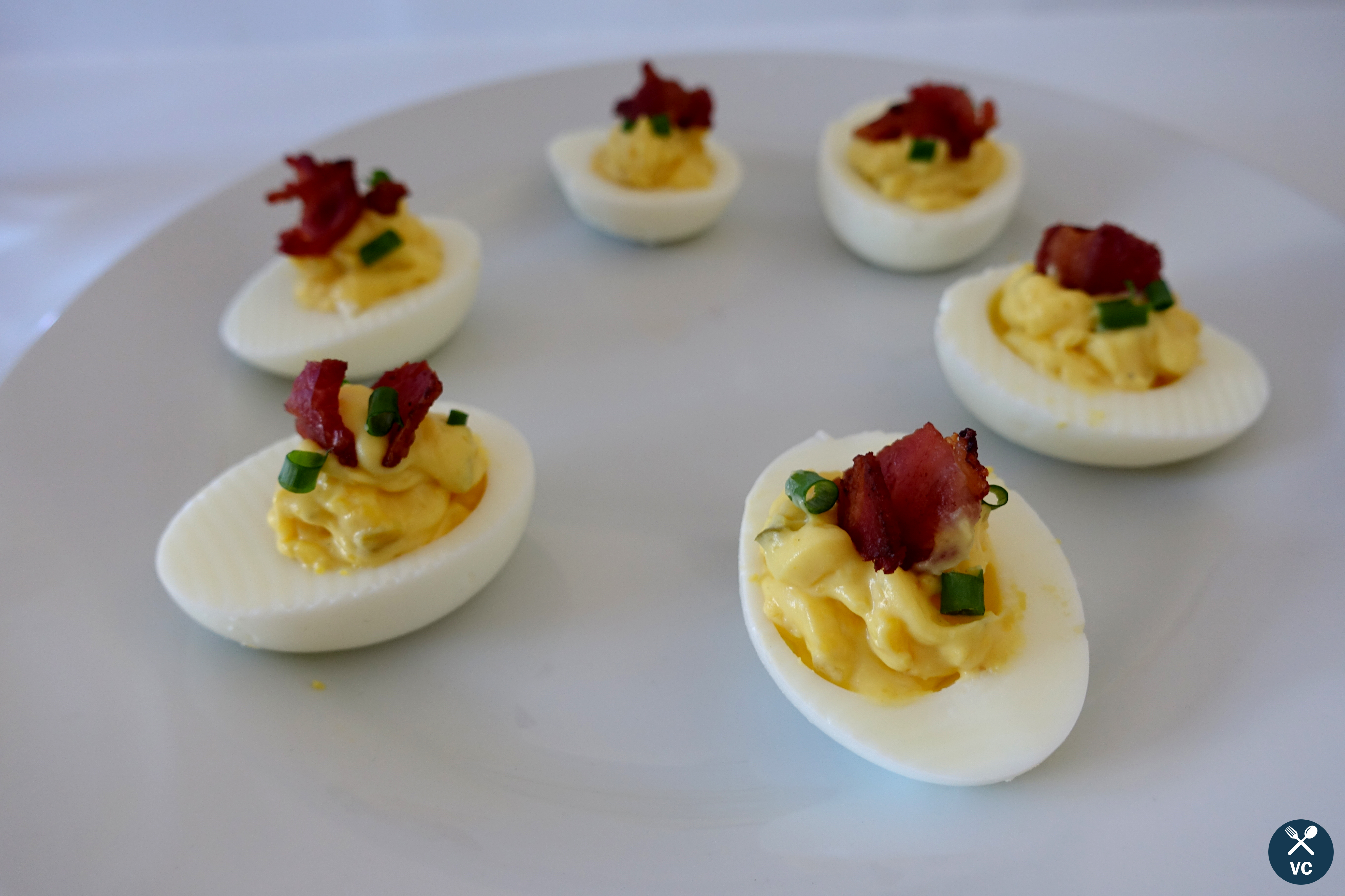 Bacon deviled eggs