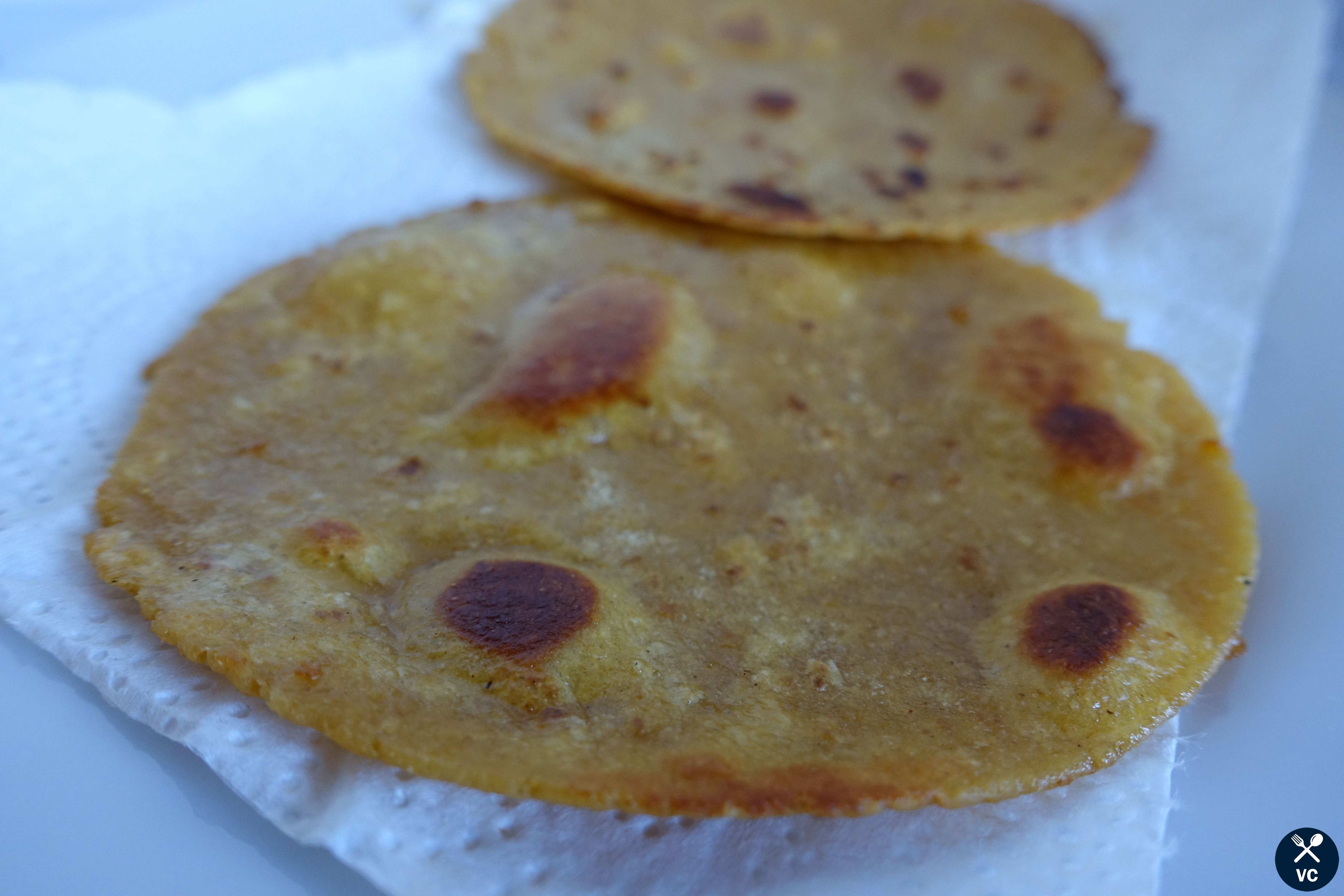 Tortillas for huevos rancheros (VC in the Kitchen)