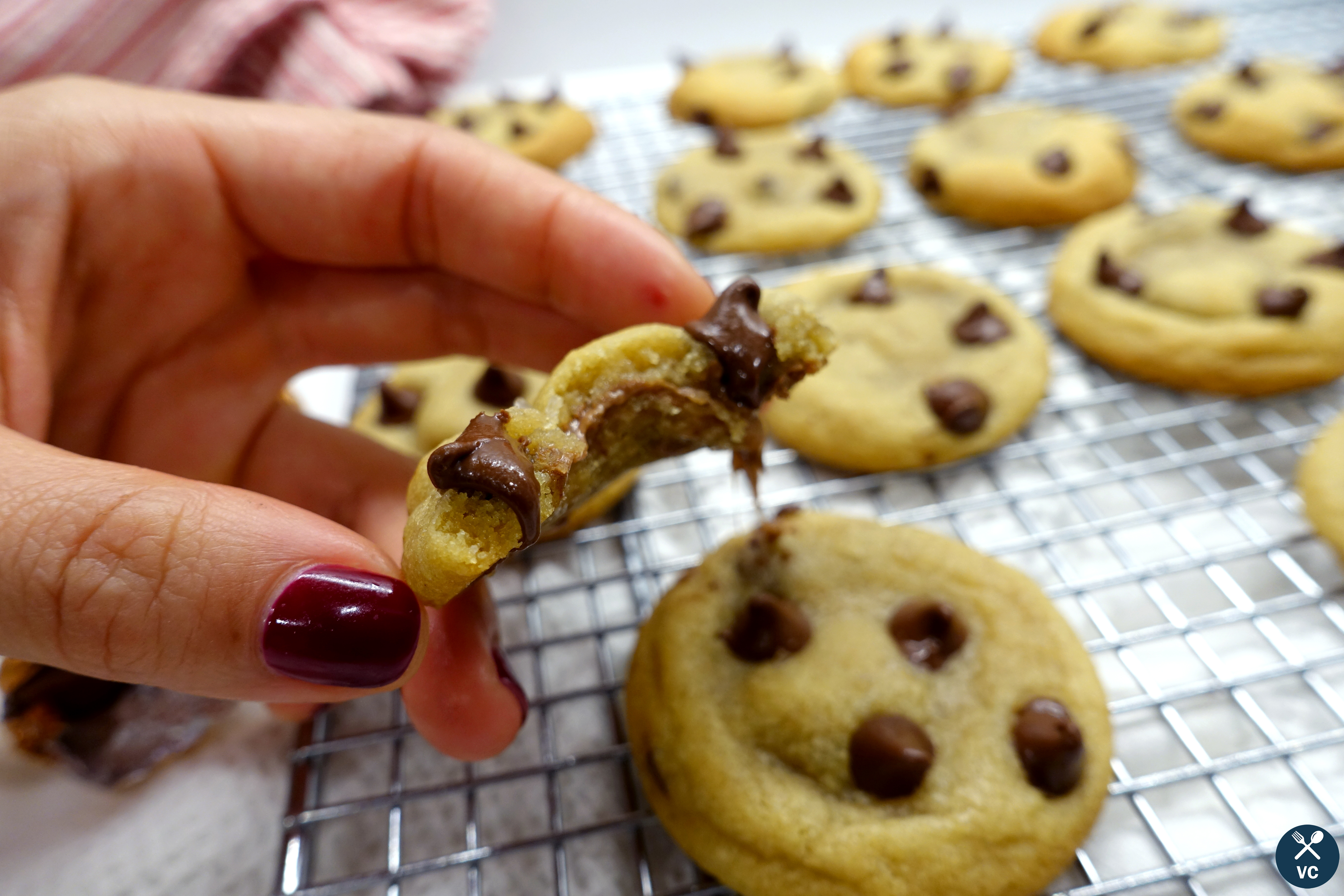 Delicious sea salt rolo stuffed cookies (VC in the Kitchen)