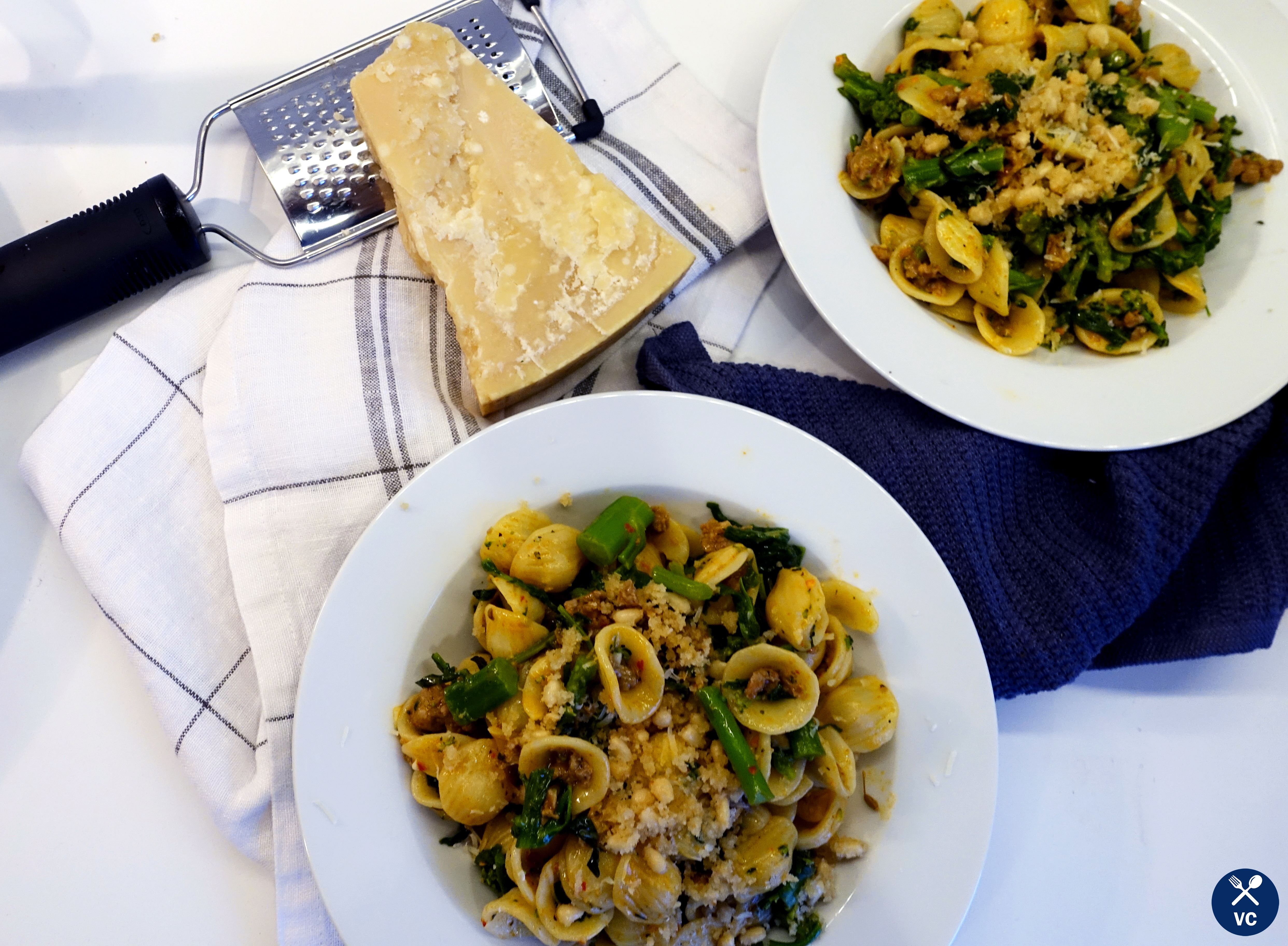 Orecchiette with Sausage and Broccoli Pasta (VCintheKitchen)