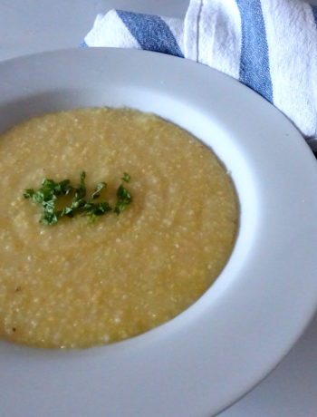 Simple Cheesy Polenta from VCintheKitchen