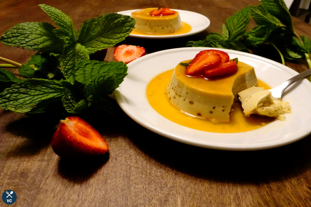 Coffee flan for Spanish dessert (VC in the Kitchen)
