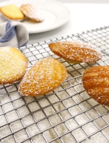 Classic madeleines ready to be eaten (VC in the Kitchen)