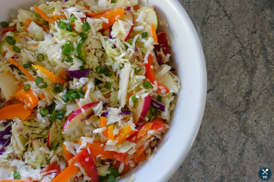 Apple and jalapeno slaw (VC in the Kitchen)