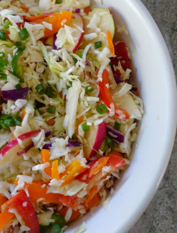 Apple and jalapeno slaw (VC in the Kitchen)
