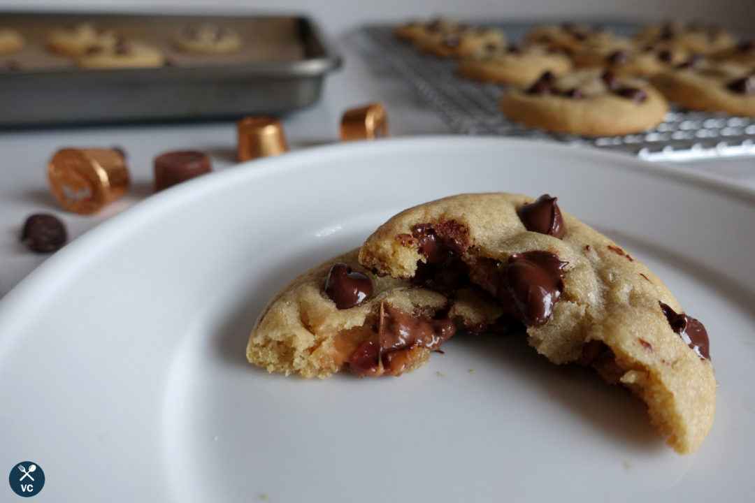 Sea Salt Rolo Stuffed Cookies (VC in the Kitchen)