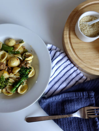 Orecchiette with Sausage and Broccoli Rabe Pasta (VCintheKitchen)